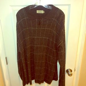 Neiman Marcus Black sweater with stripes